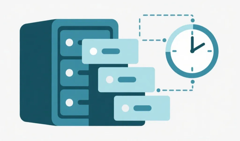 历史数据归档与时序结构图